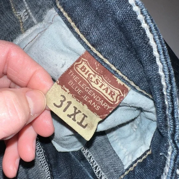 Big Star Blue Liv Boot Cut Jeans SZ 31XL - Picture 13 of 13